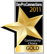 devproconnections gold community choice 2011 award